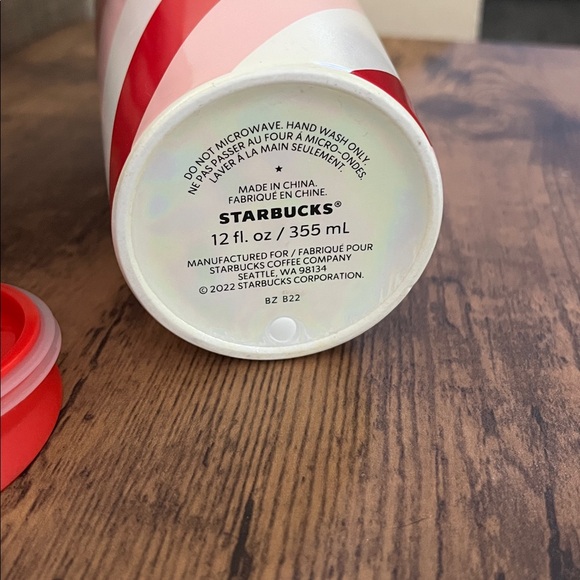 Starbucks Candy Cane Ceramic Tumbler - Picture 4 of 4